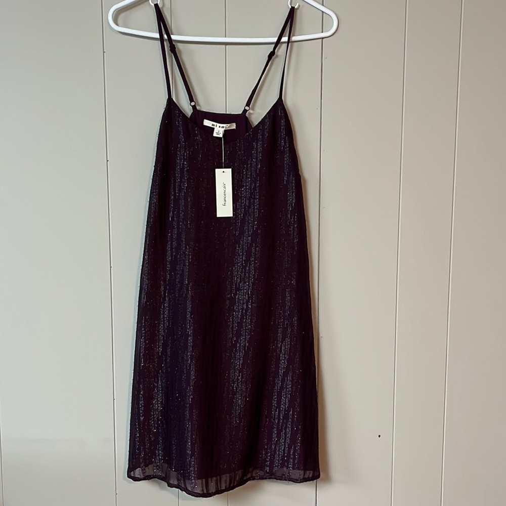 Francesca’s dress with sequin design